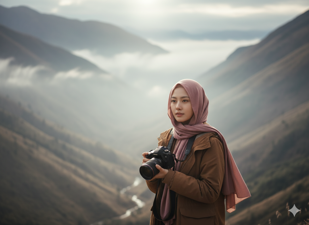Kumpulan Prompt Gemini AI Keren untuk Edit Foto Wanita Berhijab, Hasilnya Realistis, Estetik, dan Tampak Natural 2 prompt gemini ai