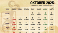 Kalender Jawa 6 Oktober 2025
