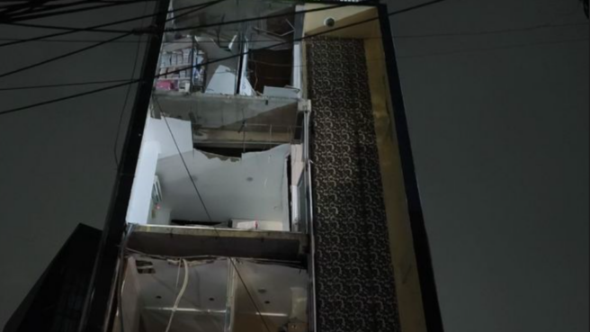 ledakan gedung Nucleus Farma di Pondok Pucung, Pondok Aren, Tangsel pada Rabu 8 Oktober 2025 malam.