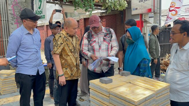 Proyek pembangunan pedestrian Jalan Ciater Kecamatan Serpong, Kota Tangerang Selatan (Tangsel) segmen 3 diperiksa Kejaksaan.