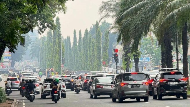 Ilustrasi kondisi panas terik di wilayah BSD. Foto: Tangselife/InfoTangerang