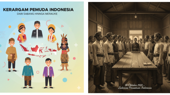 7 Prompt Gambar Gemini AI Bertema Sumpah Pemuda: Inspirasi Visual Nasionalisme untuk Konten Kreatif 1 sumpah pemuda
