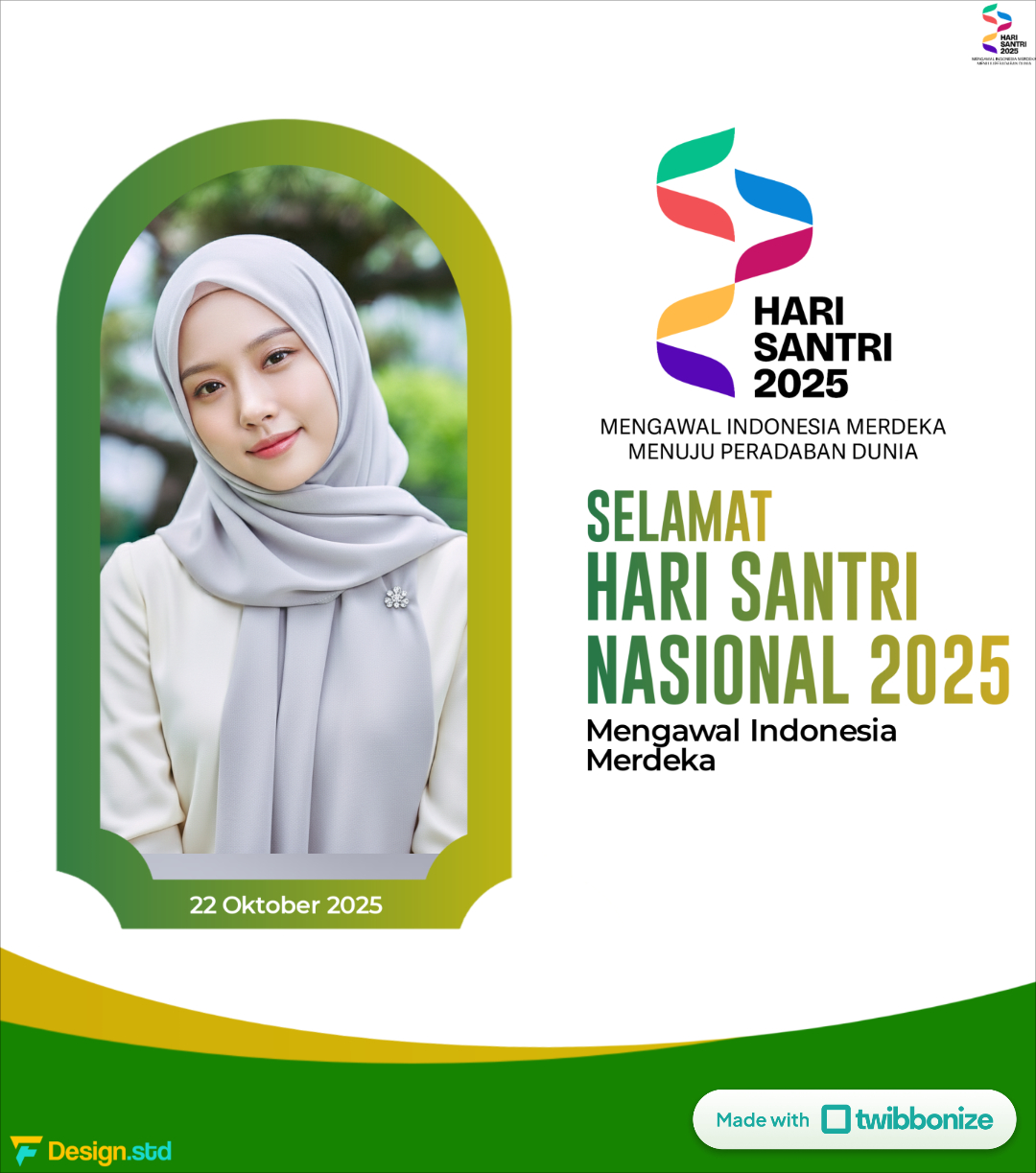 75+ Link Twibbon Hari Santri Nasional 2025, Lengkap dengan Tutorial Pasang di Instagram dan WhatsApp 2 hari santri nasional 2025