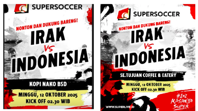 nobar timnas indonesia vs irak