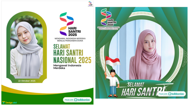 Twibbon hari santri Nasional 2025
