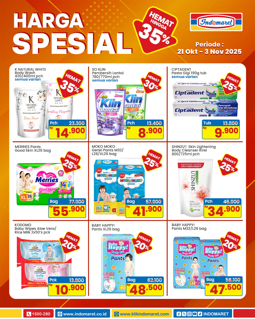 Jangan Ketinggalan! Promo JSM Indomaret 31 Oktober–2 November 2025, Diskon Gila-Gilaan Buat Belanja Hemat Akhir Pekan 3 promo jsm indomaret