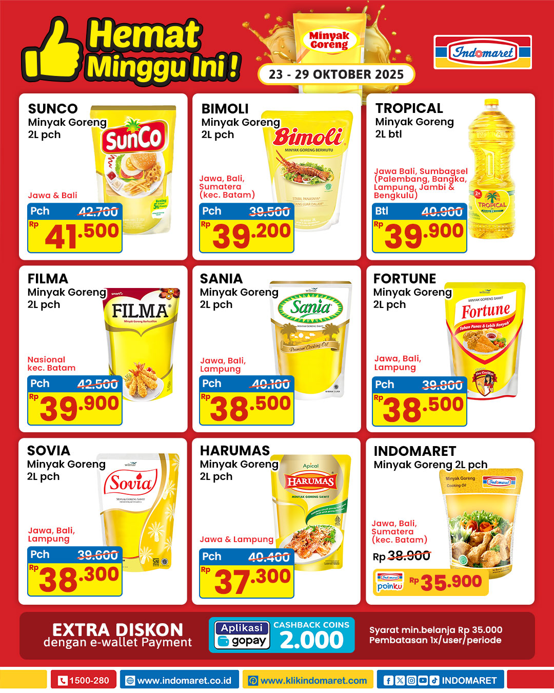 Nikmati Promo JSM Indomaret 24–26 Oktober 2025: Diskon Gila-Gilaan Minyak, Susu, Hingga Deterjen! 2 promo jsm indomaret