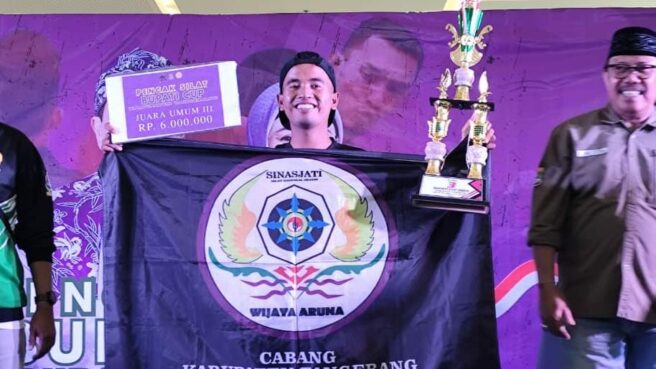 Perguruan Sinasjati Wijaya Aruna menjadi penyumbang medali terbanyak bagi kontingen Kecamatan Kemiri pada ajang Bupati Cup Kabupaten Tangerang 2025 cabang olahraga pencak silat.