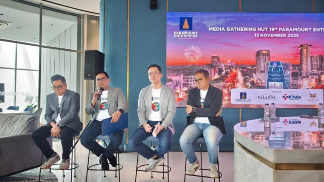 Media Gathering menjelang perayaan ulang tahun ke-19 Paramount Enterprise di Lobby Paramount Land, Kamis 13 November 2025.