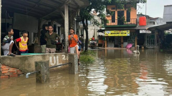 Kondisi banjir di Tangsel/ Foto: Tangselife