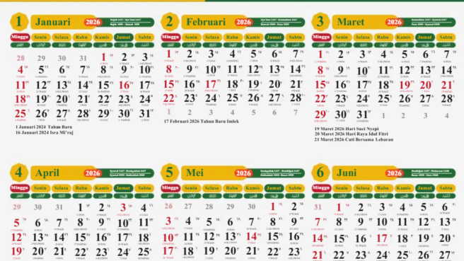 Kalender Jawa 2026