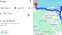 Cek Tarif Tol via Google Maps