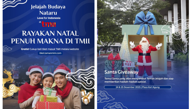 Rangkaian acara Natal 2025 di TMII