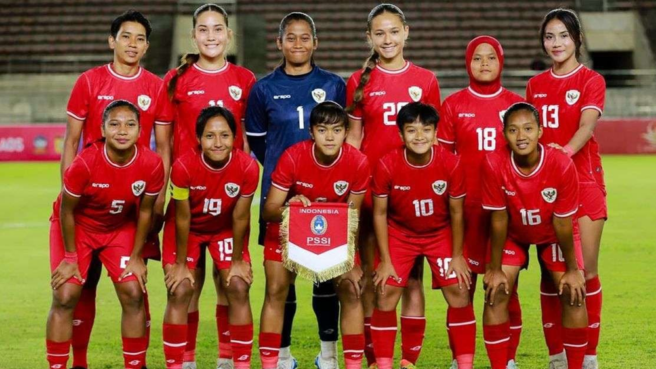 Potret skuad Timnas Putri Indonesia
