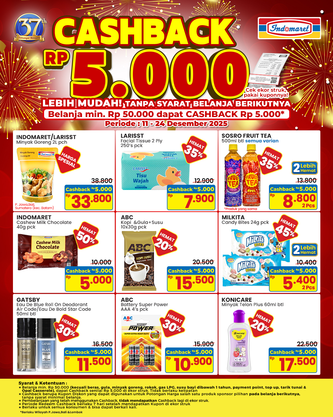 Promo JSM Indomaret 19-21 Desember 2025: Diskon Akhir Tahun, Minyak Goreng Murah, hingga Cashback Rp5.000 4 promo jsm indomaret