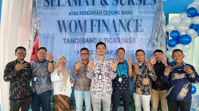 PT Wahana Ottomitra Multiartha Tbk meresmikan perpindahan Wom Finance Tigaraksa