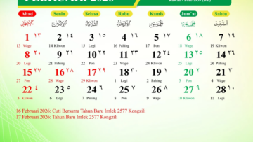 Tanggal merah Februari 2026