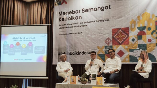 Kiri ke Kanan Eni Nur Ifati VP-Head of External Communication, Swandi Tjia EVP-Head of Circle Jakarta Raya dan Eric Danari SVP-Head of Region Outer Jakarta saat Buka Bersama dengan Media di Hotel Aviary Bintaro, Jumat 27 Februari 2026. Foto: Nadia/Infotangerang.id