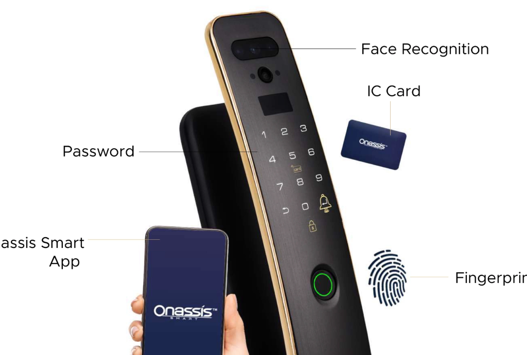 Smart Door Lock Wajah 2026 Onassis Smart Lock X6 Pro 3D