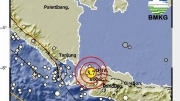 gempa kabupaten Tangerang 3,7 magnitudo