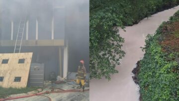 Kebakaran Gudang Kimia di Taman Tekno