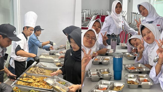 Danish Culinary School Sajikan Konsep Prasmanan ala Hotel di Sekolah Rakyat Tangsel