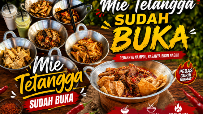 Mie Tetangga Jadi Magnet Kuliner Baru, Pedasnya Ramai Dibicarakan